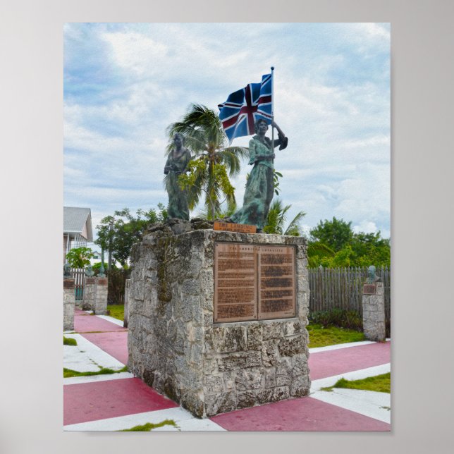 Loyalist Memorial Sculpture Gardens, Bahamas Poster (Framsidan)