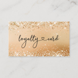 Loyalität Karte Glitter 5 Nagel Lash Beauty Visitkort