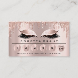 Loyality 6 Makeup Esthetician Eyelash Ro Social Visitkort
