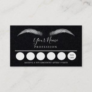 Loyality 6 Makeup Eyebrow Öga Lash Business Car Visitkort