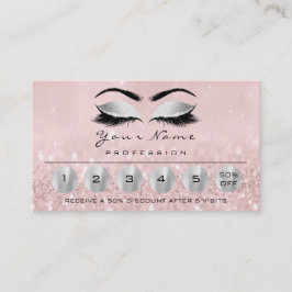 Loyality 6 Makeup Eyebrow Öga Lash Ro Silver Visitkort