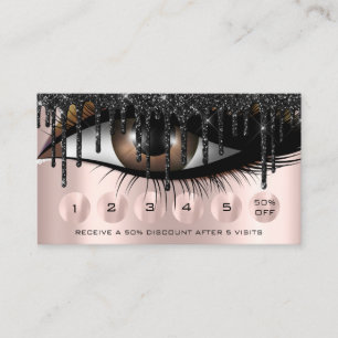 Loyality 6 Makeup Hairdresser Eyelash Extension Visitkort