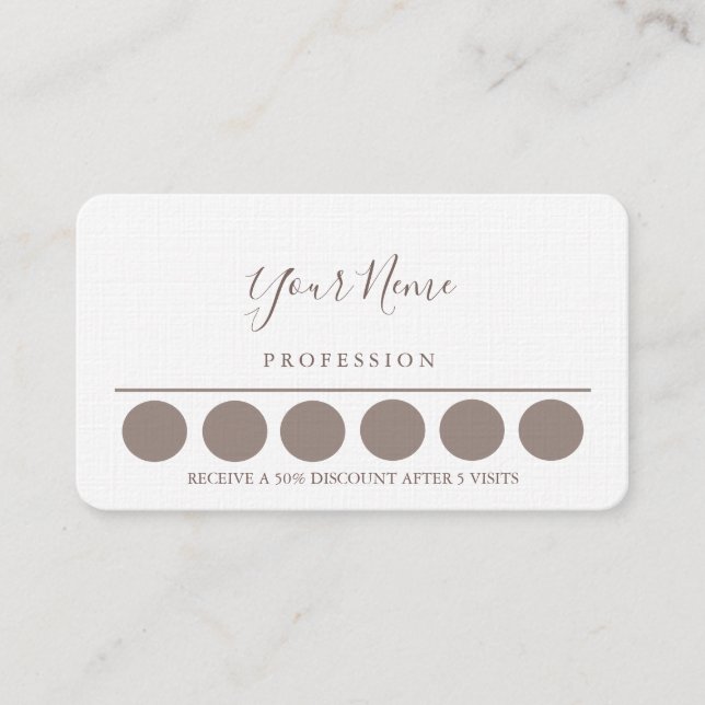 Loyality-Affärskort Visitkort (Framsida)