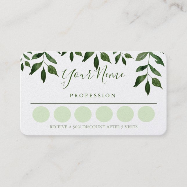 Loyality-Affärskort Visitkort (Framsida)