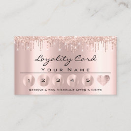 Loyaliy 6 Esthetician MAKEUP Ro Rosa Heart Lash Visitkort