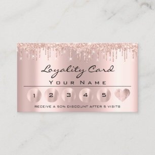 Loyaliy 6 Esthetician MAKEUP Ro Rosa Heart Lash Visitkort