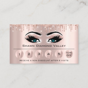 Loyaliy 6 Makeup Esthetician Eyelash Ro Blue Visitkort