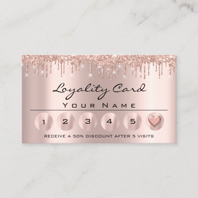 Loyaliy 6 Professionell Esthetician Ro Heart Visitkort (Framsida)