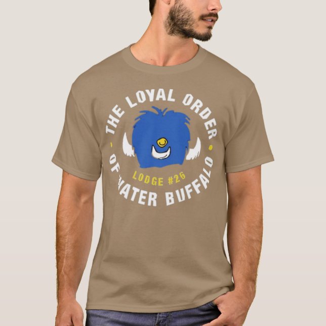 Loyalordern från Vatten Buffalo Lodge 26 T Shirt (Framsida)