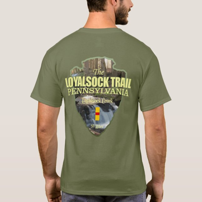 Loyalsock Trail (pilspets) T Shirt (Baksida)
