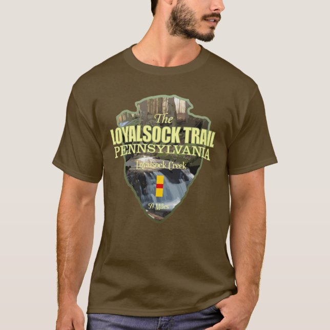 Loyalsock Trail (pilspets) T Shirt (Framsida)