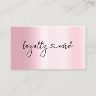 Loyalty 5 Nagel Lash Beauty Affärskort Visitkort