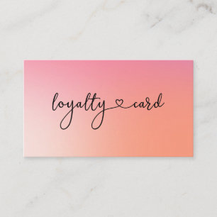 Loyalty 5 Nagel Lash Beauty Affärskort Visitkort