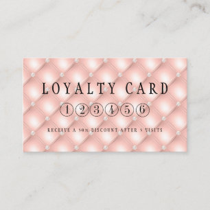 Loyalty 5 Nagel Lash Beauty Affärskort Visitkort