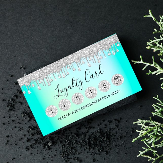 Loyalty 6 Makeup Esthetician Eyelash Diamond Drive Visitkort (Skapare uppladdad)