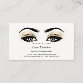 Loyalty Card 6 Beauty Salon Lash Esthetician Lojalitetskort