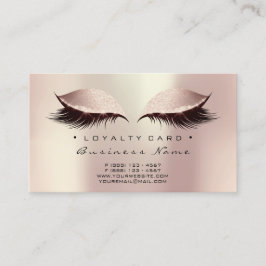 Loyalty Card 6 Beauty Salon Lash Makeup Artist Lojalitetskort