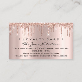 Loyalty Card 6 Slår Näringshälsomedicin Lojalitetskort