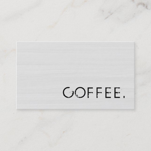 Loyalty Coffee Slår Wood-look #10 Lojalitetskort (Framsida)