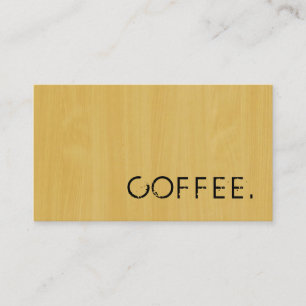 Loyalty Coffee Slår Wood look #6 Lojalitetskort