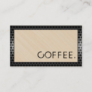 Loyalty Coffee Slår Wood look Modern Metall #12 Lojalitetskort