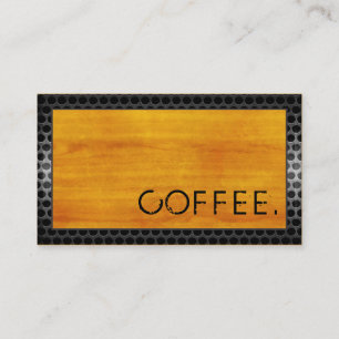 Loyalty Coffee Slår Wood look Modern Metall #6 Lojalitetskort