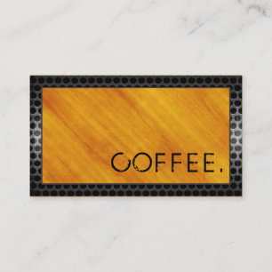 Loyalty Coffee Slår Wood look Modern Metall #7 Lojalitetskort
