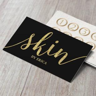 Loyalty för Guld Spa Esthetician Spa Esthetician Lojalitetskort