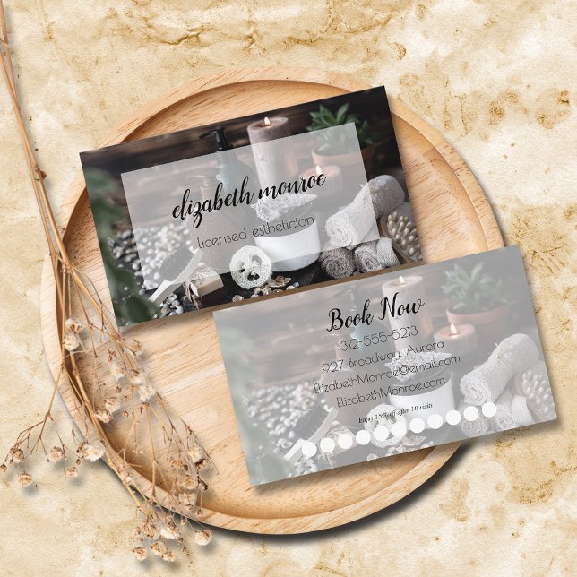 Loyalty för Spa-handskriven skriptkalligrafi Visitkort (Skapare uppladdad)