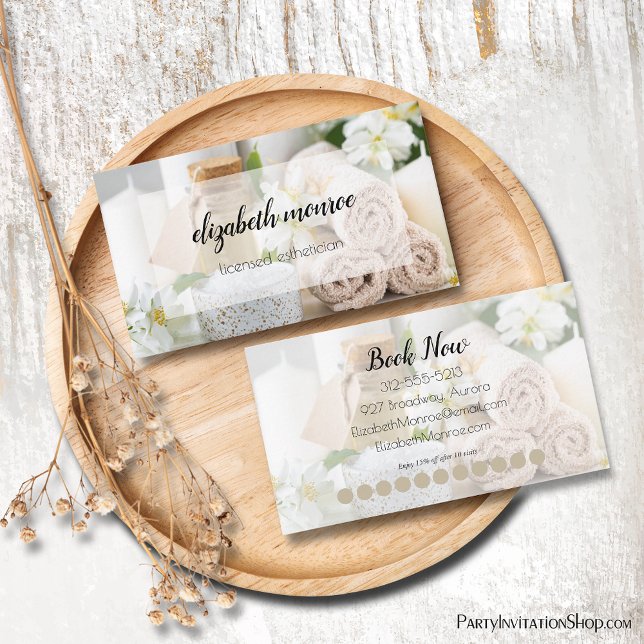 Loyalty för Spa-handskriven skriptkalligrafi Visitkort (Skapare uppladdad)