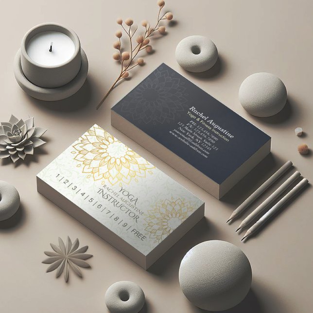 Loyalty för YOGA Meditation-instruktor Slår Mandal Lojalitetskort (Skapare uppladdad)