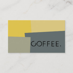 Loyalty-kaffe Slår Modern Retro Färg #15 Lojalitetskort