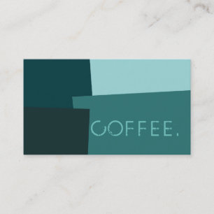 Loyalty-kaffe Slår Modern Retro Färg #17 Lojalitetskort
