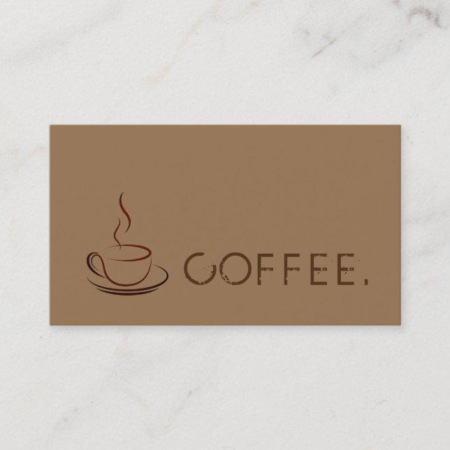 Loyalty-kaffe Slår modern smutsbakgrund Lojalitetskort (Framsida)