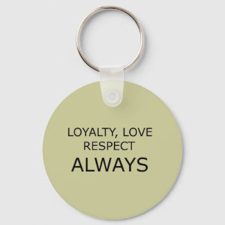 LOYALTY KÄRLEK RESPECTER CHARACTER ATTITUDE FOUNDA NYCKELRING
