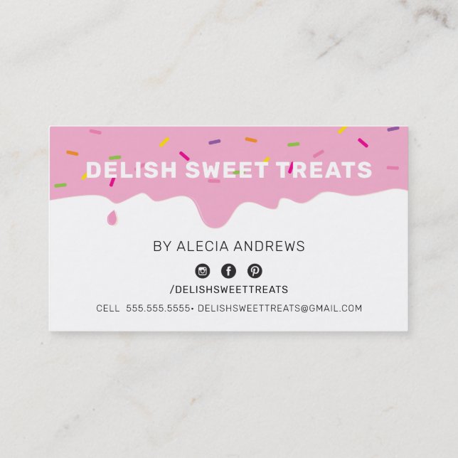 LOYALTY REWARDS söta frostsprinkler Lojalitetskort (Baksida)