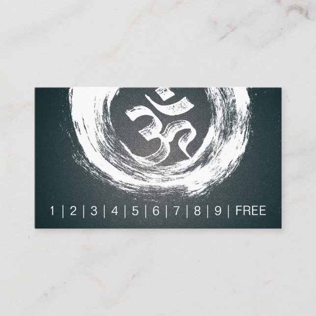 Loyalty Slå pensel OM ZEN-symboler Lojalitetskort (Framsida)