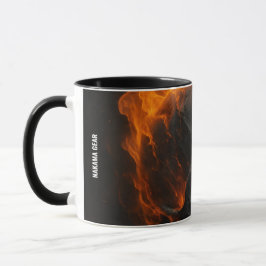 Loyalty Taste Better” – Flaming Skull Tribal Mug Mugg