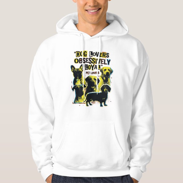 LoyaltyFirst Hundälskare Helt Lojala Husdjursförpa Hoodie (Framsida)
