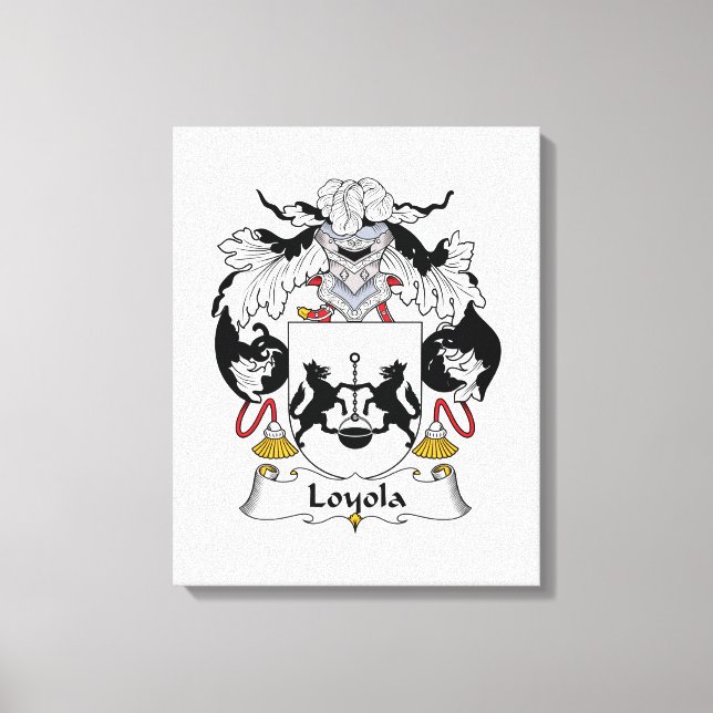 Loyola Family Crest Canvastryck (Framsida)