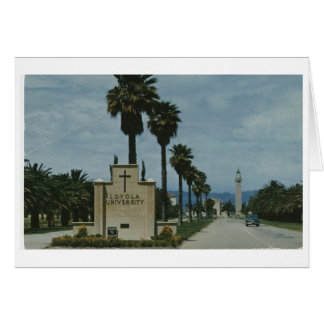 Loyola Universiteten Campus Entrance (ca. 1968) Hälsningskort