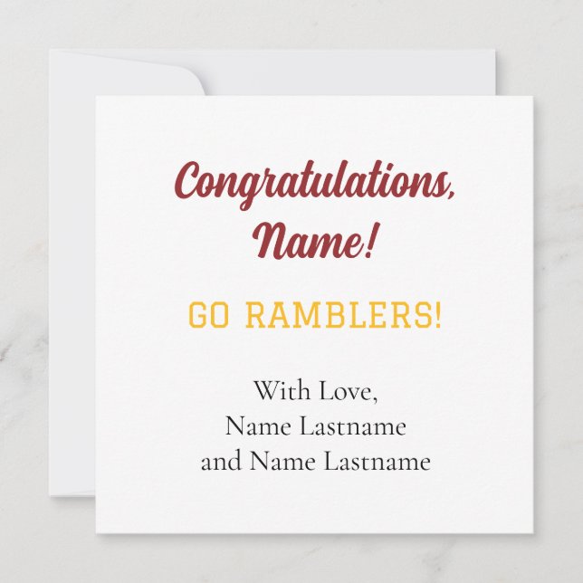 Loyola Universiteten Chicago LUC Gift Card Kort (Framsida)