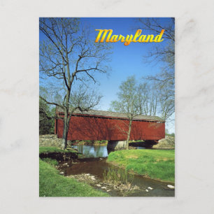 Loys Station Covered Bridge, Maryland Vykort