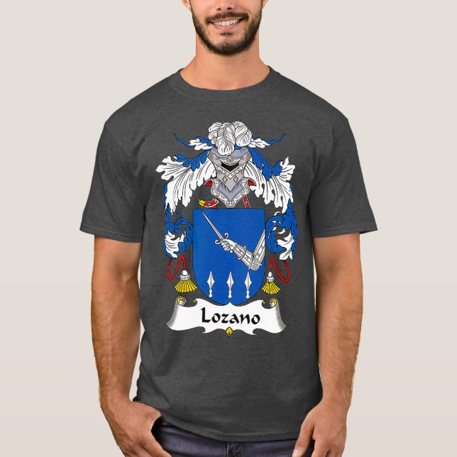 Lozano Jackar Arm Family Crest T Shirt (Framsida)