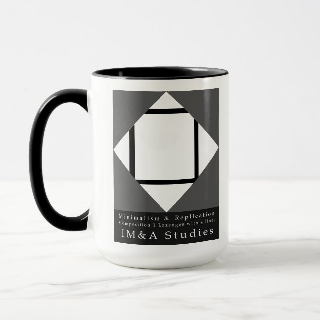 Lozenges med 4 Linjer Mugg (Vänster)