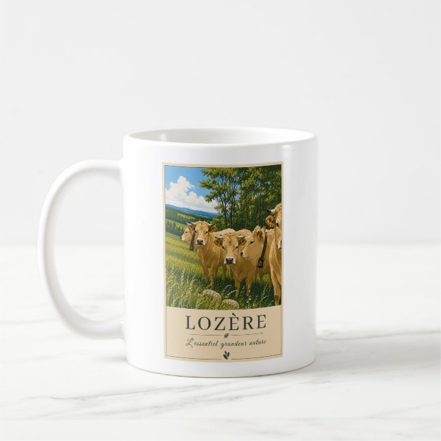 Lozère Cows – Vintage Mug Kaffemugg (Vänster)