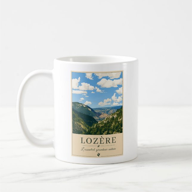 Lozère – Valleys – Vintage Mug Kaffemugg (Vänster)