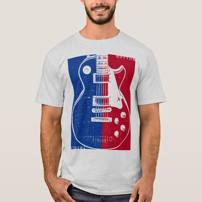 Lp-gitarrskjorta T-shirt (Framsida)