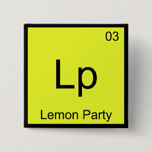 LP - Lemon Chemistry Inslag-symbol Party Knapp