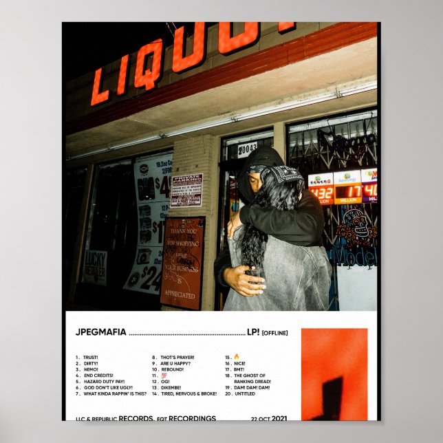 LP! [offline] Aesthetic Tracklist Poster (Framsidan)